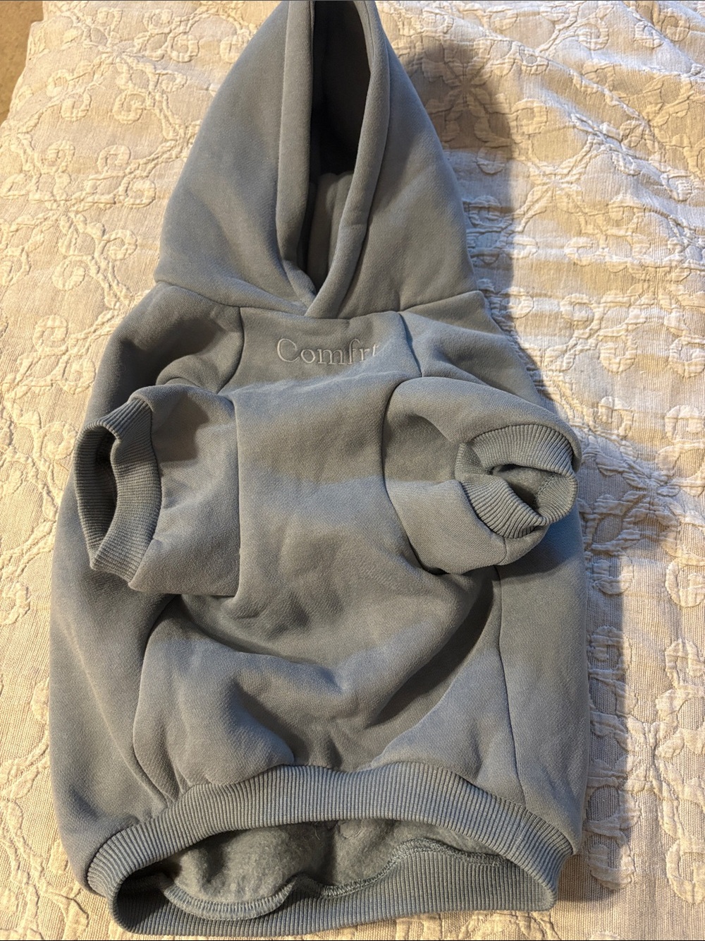 Comfort Embroidered Hooded dog sweater
